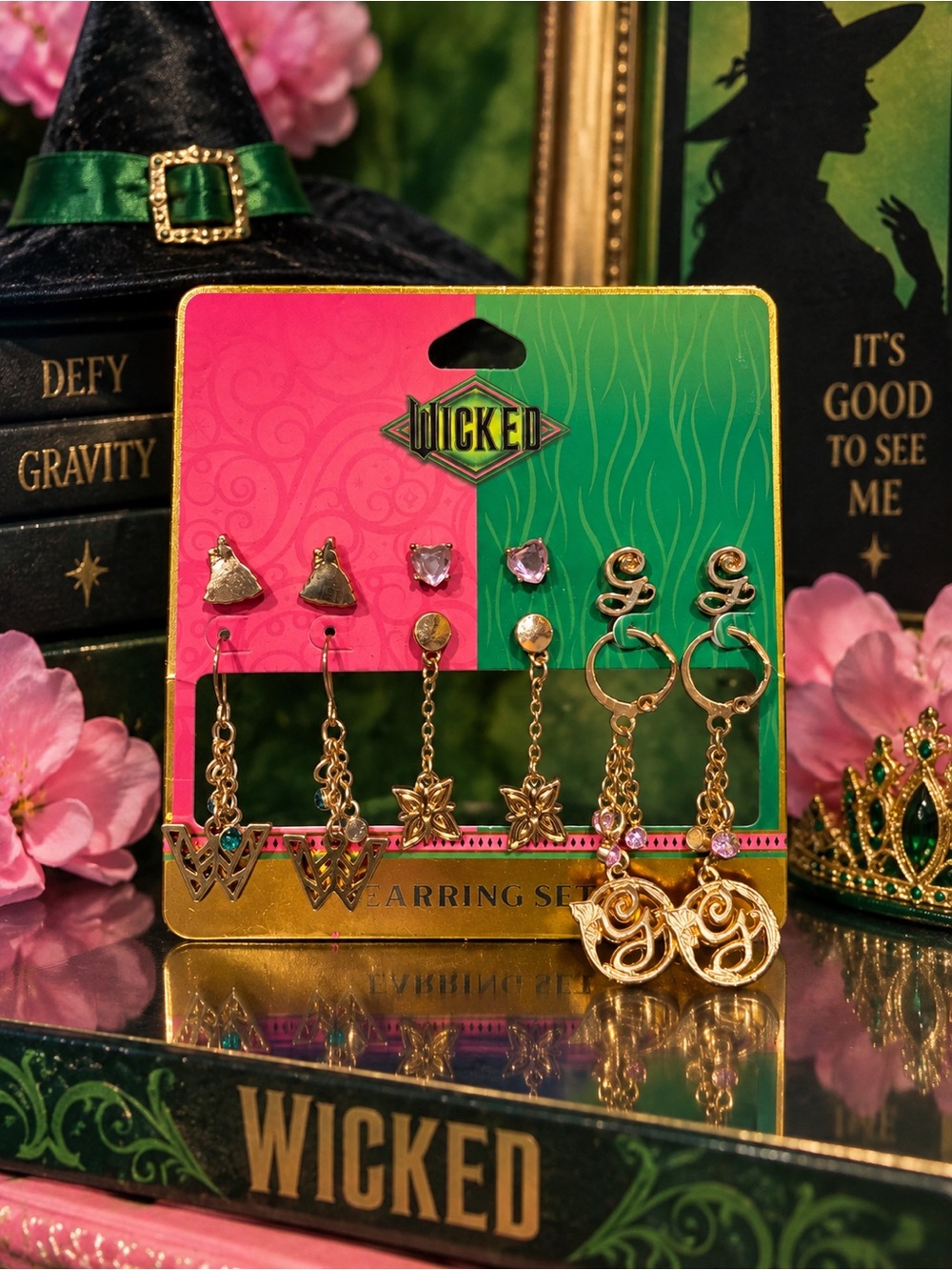 Wicked Glinda 6 PR Earring Set NWT